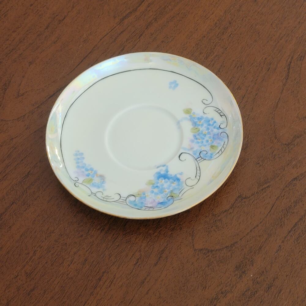 Vintage Porcelain MZ Moritz Zdekauer saucer 5.5". Made in Austria